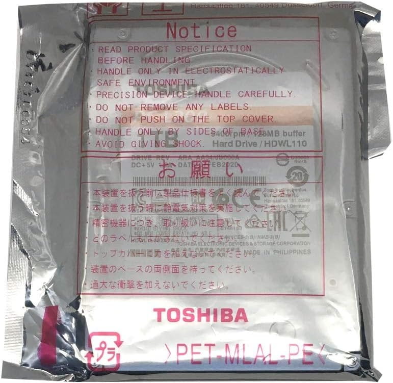 Накопитель HDD 2.5" SATA 1.0TB Toshiba L200 5400rpm 128MB (HDWL110)_Refurbished