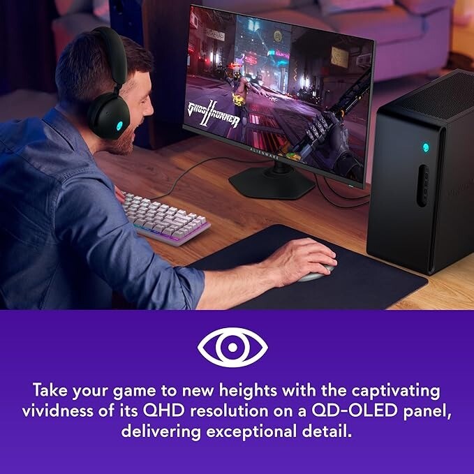 Монітор Dell 26.7" AW2725DF (210-BLHH) QD OLED Black 360Hz