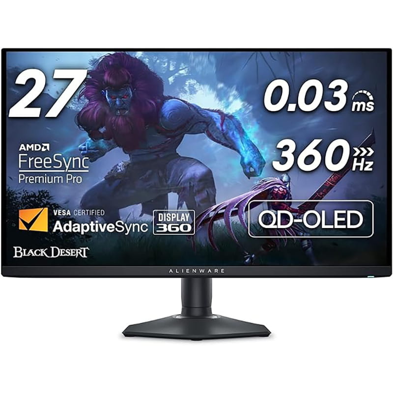 Монитор Dell 26.7" AW2725DF (210-BLHH) QD OLED Black 360Hz