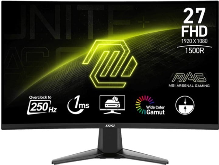 Монитор MSI 27" MAG 27C6X (9S6-3CE01M-002) VA Black 250Hz