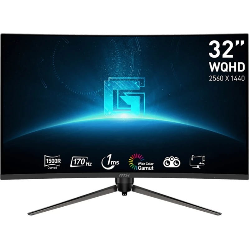 Монiтор MSI 31.5" G32CQ5P VA Black 170Hz