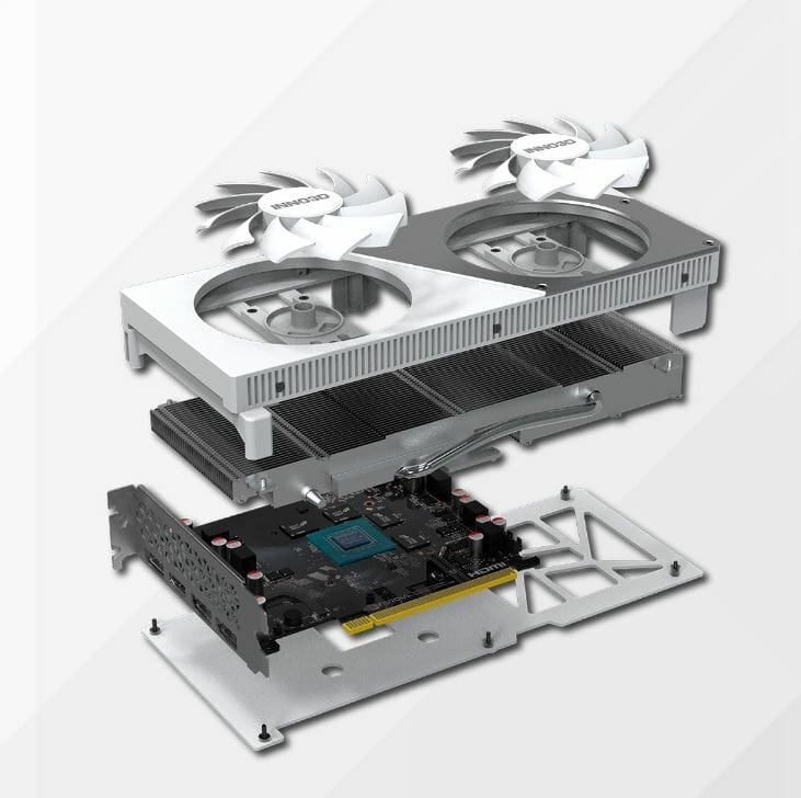 Видеокарта GF RTX 4060 8GB GDDR6 Twin X2 OC White Inno3D (N40602-08D6X-173051W)