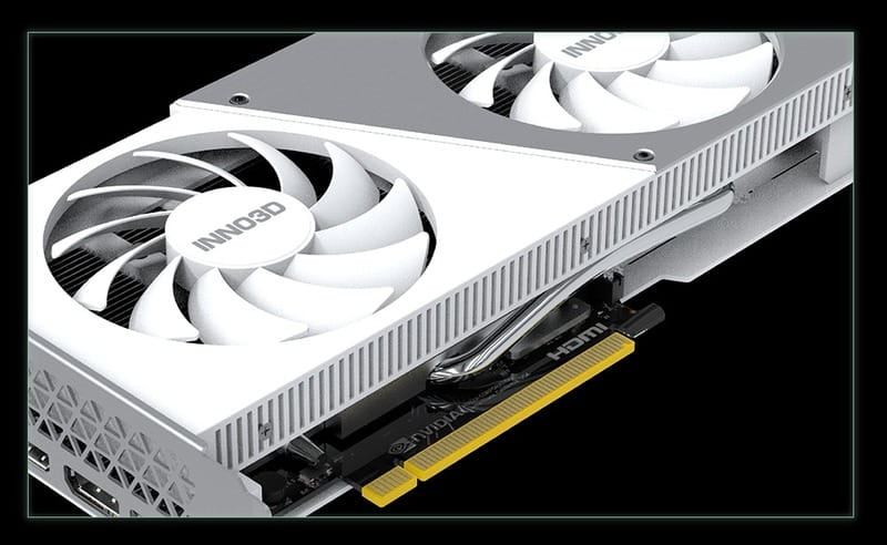 Видеокарта GF RTX 4060 8GB GDDR6 Twin X2 OC White Inno3D (N40602-08D6X-173051W)