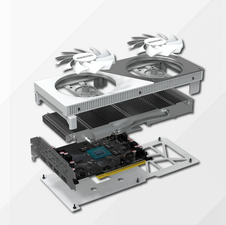 Вiдеокарта GF RTX 4060 8GB GDDR6 Twin X2 OC White Inno3D (N40602-08D6X-173051W)