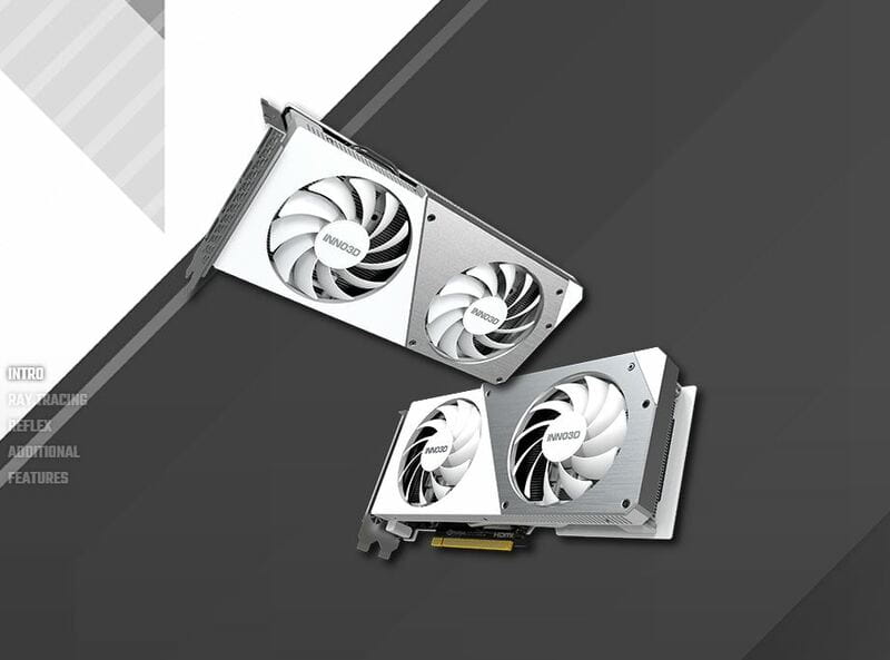 Вiдеокарта GF RTX 4060 8GB GDDR6 Twin X2 OC White Inno3D (N40602-08D6X-173051W)