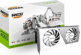 Видеокарта GF RTX 4060 8GB GDDR6 Twin X2 OC White Inno3D (N40602-08D6X-173051W)