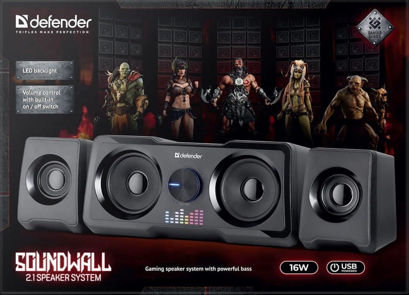 Акустична система Defender Soundwall Black (65214)