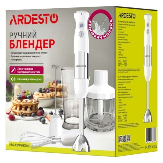Купить Блендер Ardesto HBG-800WWHCHML Блендер Ardesto HBG-800WWHCHML