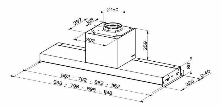 Вытяжка Faber In-Nova Touch Wh/X A60