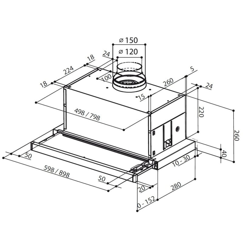 Вытяжка Faber Maxima Ng Ev8 Led Am A60