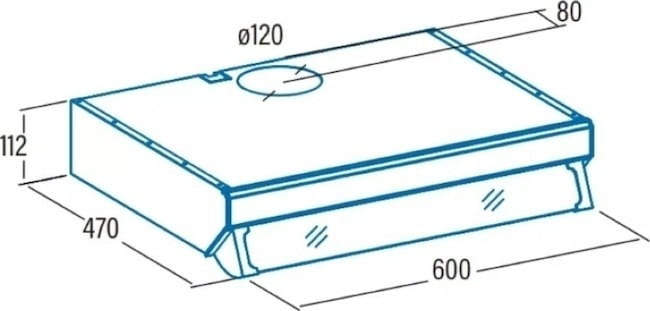 Вытяжка Cata F 2060 BK