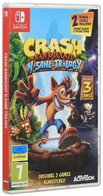 Игра Crash Bandicoot N"sane Trilogy для Nintendo Switch, English version (1067544)