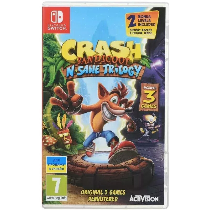Игра Crash Bandicoot N"sane Trilogy для Nintendo Switch, English version (1067544)