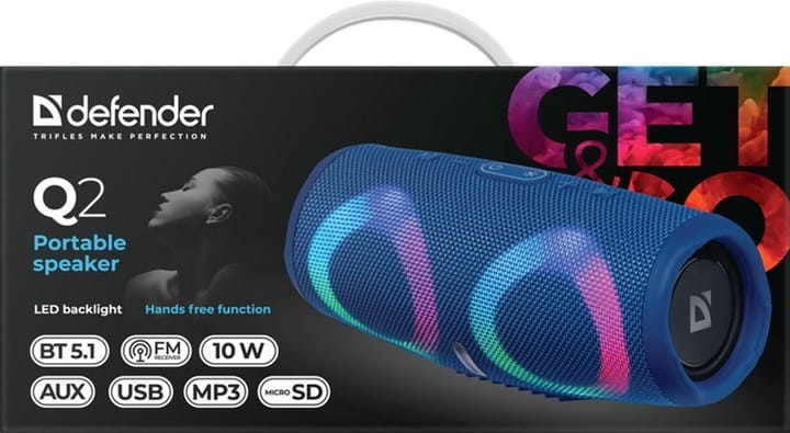 Акустическая система Defender Q2 Blue (65302)