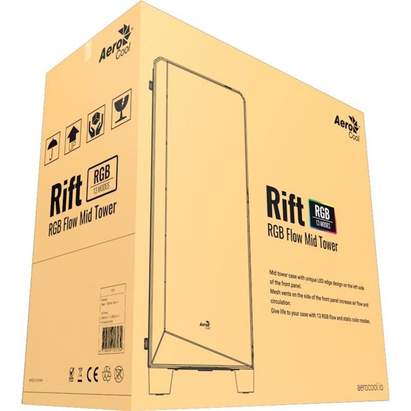Корпус AeroCool Rift BG (Rift BG) Black без БП