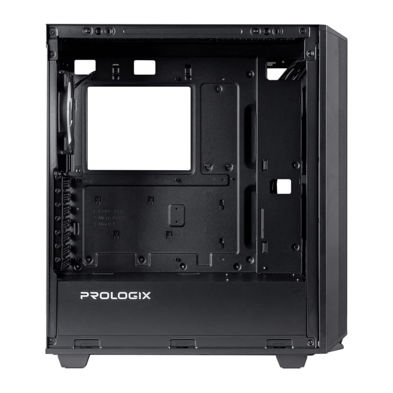 Корпус Prologix E122 Tempered Glass&Mesh Black