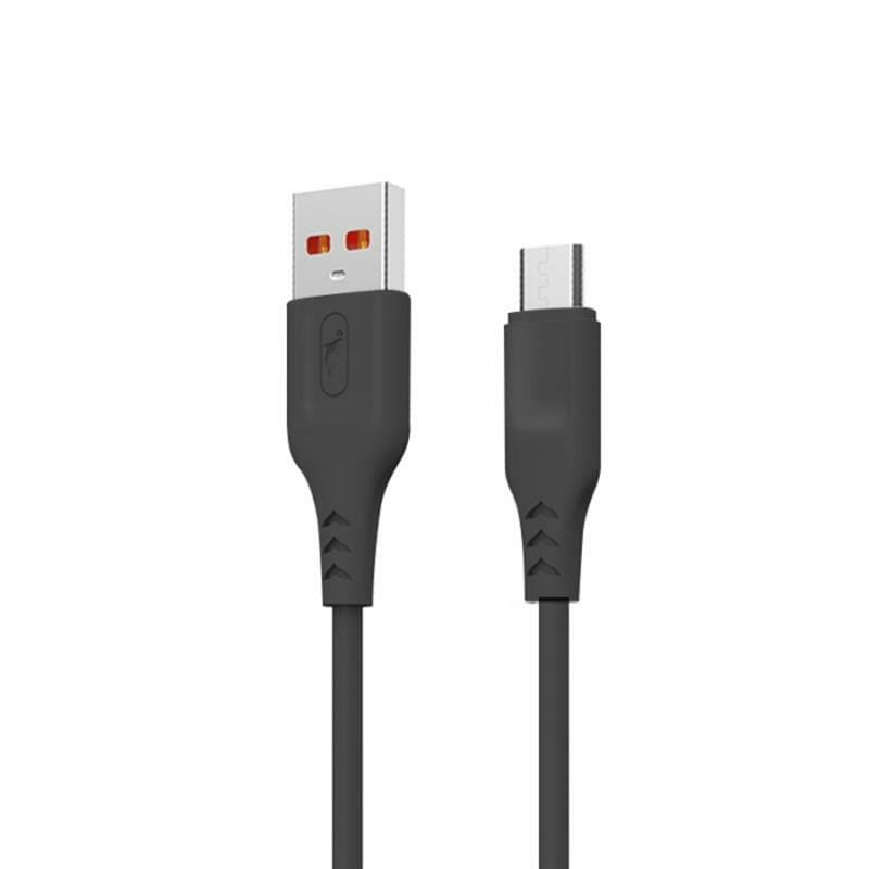 Кабель SkyDolphin S61V USB - мicroUSB 1м, Black (USB-000448)_акция