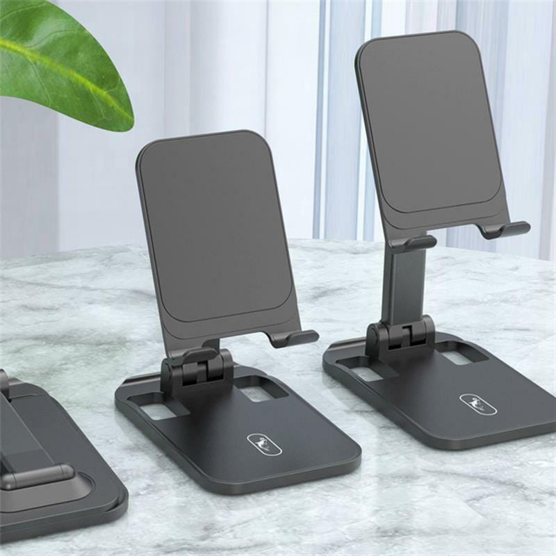 Держатель для смартфона SkyDolphin SH10 Folding Desktop Stand Black (PST-000053)_акция