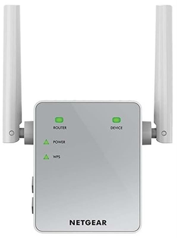 Расширитель WiFi-покрытия Netgear EX3700 (EX3700-100PES) (AC750, 1xFE LAN, 2x внешн. ант.)