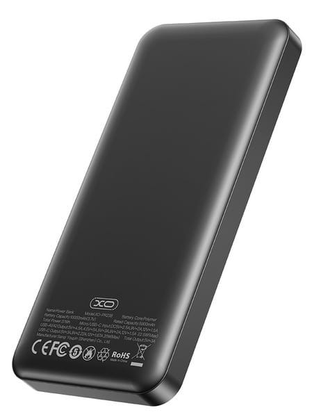 Універсальна мобільна батарея XO PR238 10000mAh PD20W + QC22.5W Black