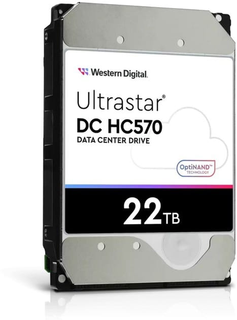 Накопитель HDD 3.5" SATA  22.0TB WD Ultrastar DC HC570 7200rpm 512MB (0F48155)