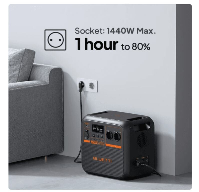 Зарядная станция Bluetti AC180P, 1440Wh, 1800W, LiFePO4