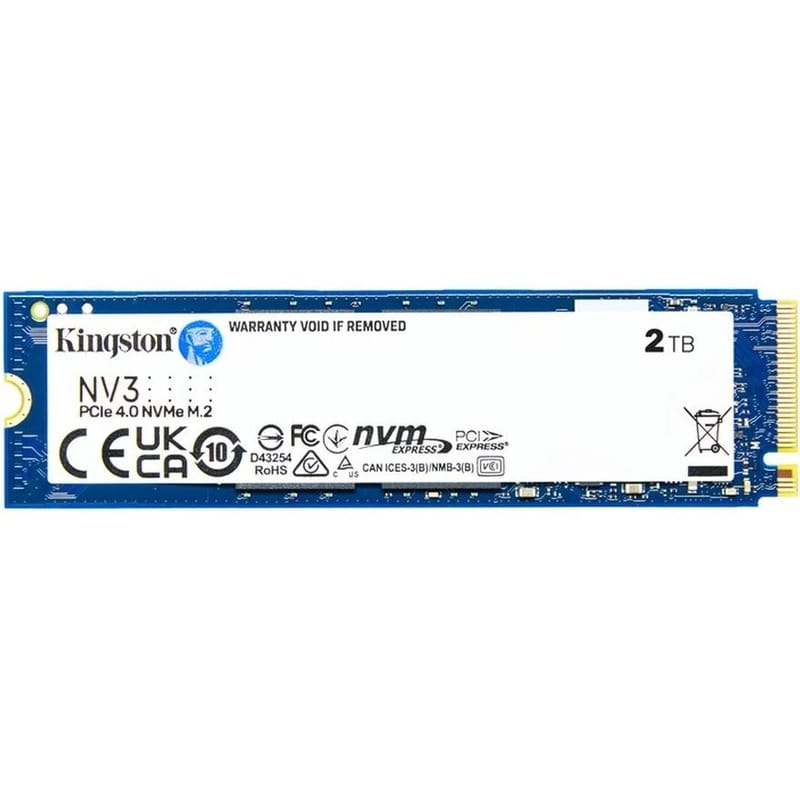 Накопитель SSD 2TB M.2 NVMe Kingston NV3 M.2 2280 PCIe Gen4.0 x4 (SNV3S/2000G)