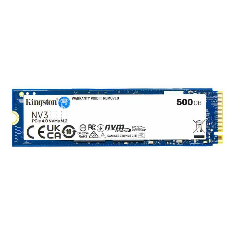 Накопитель SSD  500GB M.2 NVMe Kingston NV3 M.2 2280 PCIe Gen4.0 x4 (SNV3S/500G)