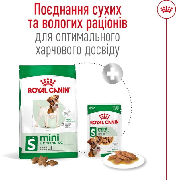 Сухой корм для собак мелких пород весом до 10 кг от 10 месяцев Royal Canin Mini Adult 800 г (30010800)