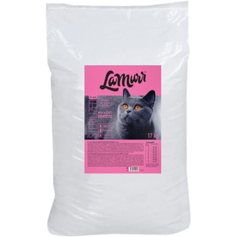 Сухий корм для стерилізованих кастрованих кішок Quattro La Murr Sterilised Extra Poultry з м`ясом птиці 17 кг