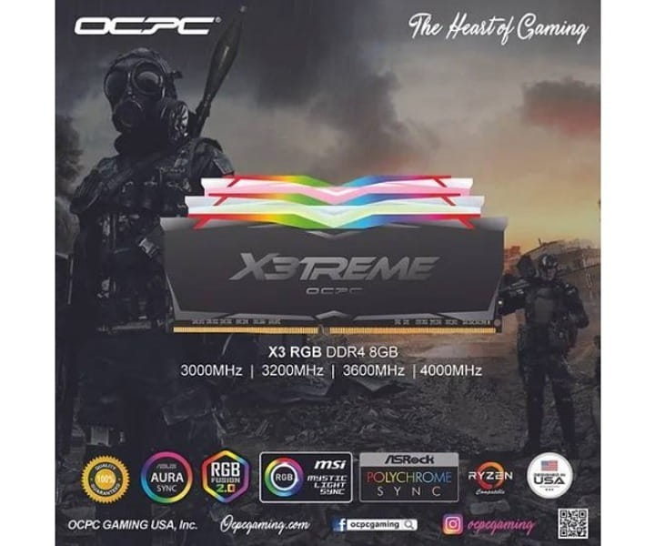 Модуль памяти DDR4 2x8GB/4000 OCPC X3 RGB Black Label Kit (MMX3A2K16GD440C19BL)