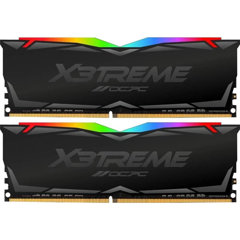 Модуль памяти DDR4 2x32GB/3600 OCPC X3 RGB Black Kit (MMX3A2K64GD436C18)