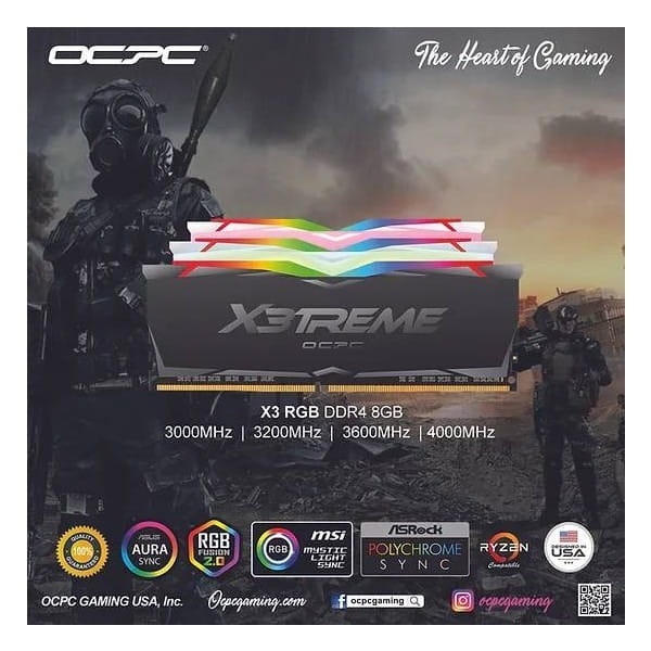 Модуль пам`ятi DDR4 2x8GB/3600 OCPC X3 RGB White (MMX3A2K16GD436C18W)