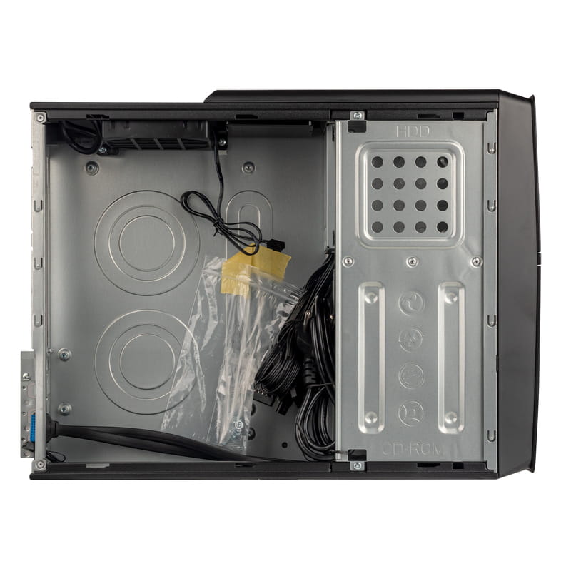Корпус Prologix E106 Slim Black Door 400W_сборка
