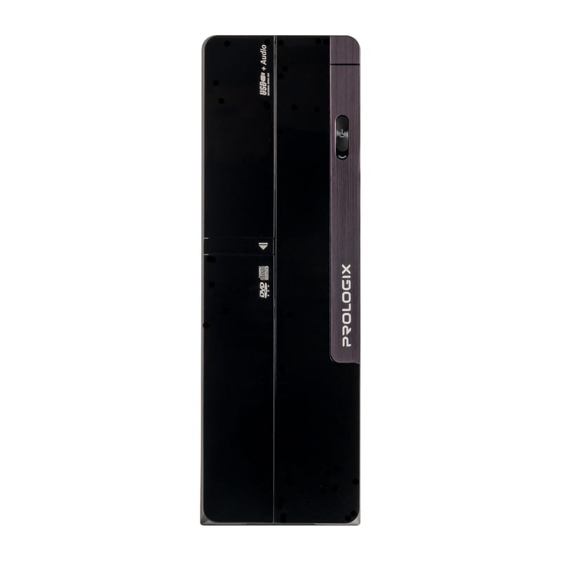 Корпус Prologix E106 Slim Black Door 400W_сборка