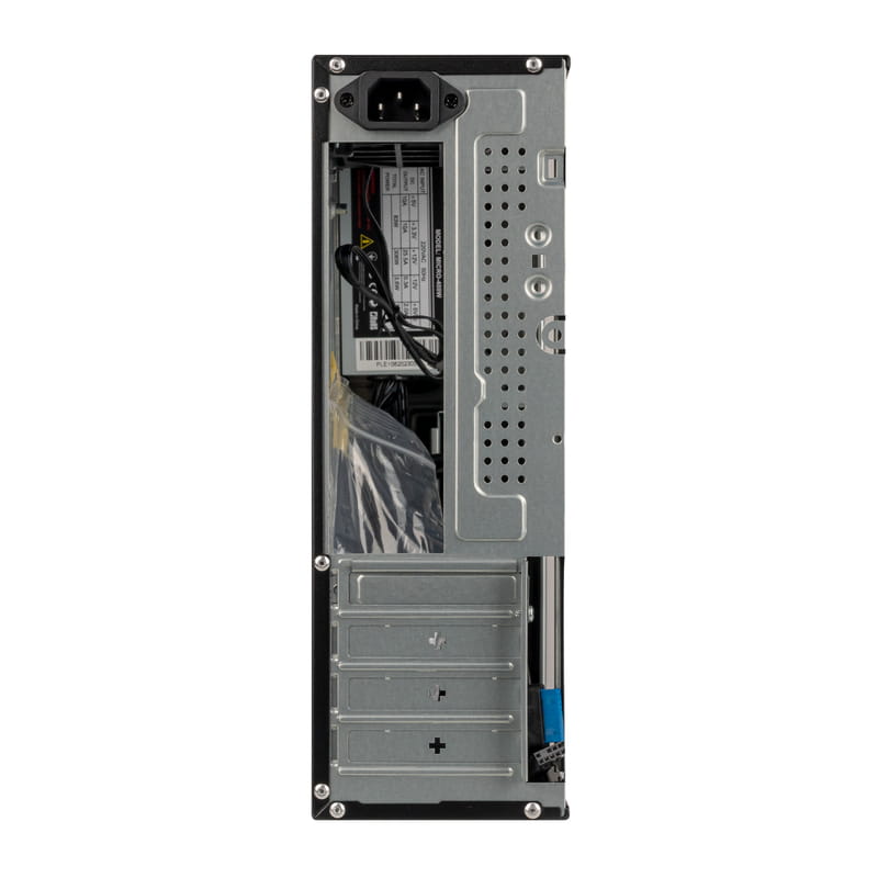 Корпус Prologix E106 Slim Black Door 400W_сборка