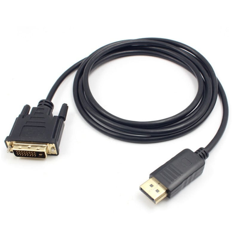 Кабель ProLogix (PR-DP-DVI-P-04-30-18m) DisplayPort-DVI  М/М,V1.2, 1,8м_бн