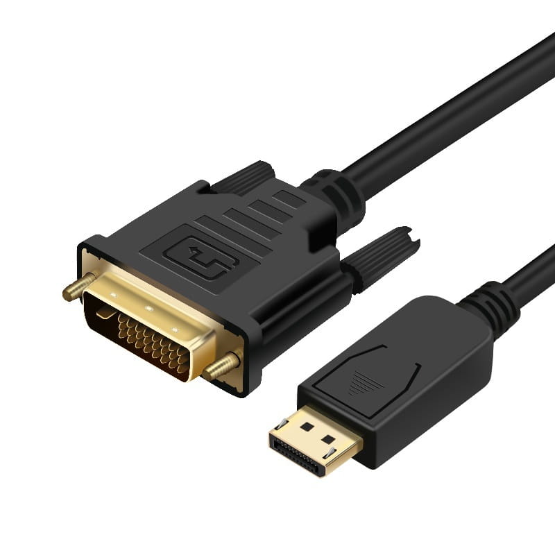 Кабель ProLogix (PR-DP-DVI-P-04-30-18m) DisplayPort-DVI  М/М,V1.2, 1,8м_бн