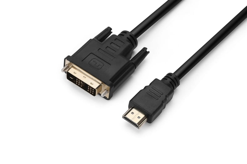 Кабель ProLogix (PR-HDMI-DVI-P-01-30-05m) Premium HDMI-DVI M/M Single Link, 18+1, V1.3, 0,5м_бн