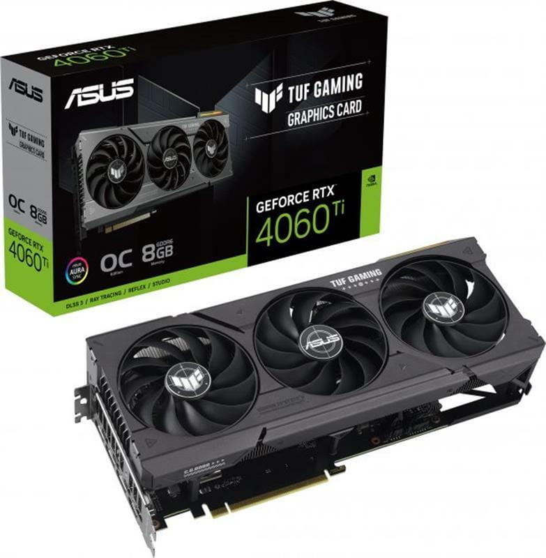 Відеокарта GF RTX 4060 Ti  8GB GDDR6 TUF Gaming OC Asus (TUF-RTX4060TI-O8G-GAMING)_збірка