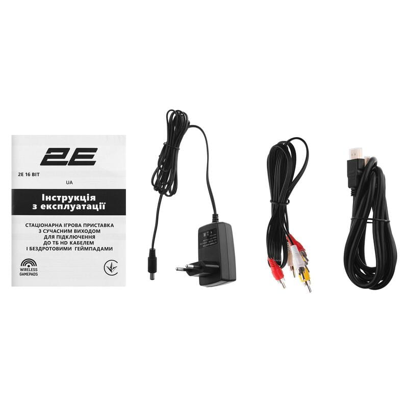 Ігрова консоль 2E 16bit HDMI (2 бездротових геймпада 183 гри) (2E16BHDWS188)