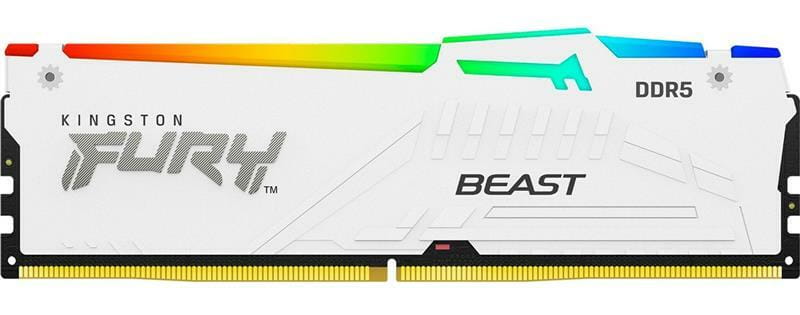 Модуль памяти DDR5 16GB/5200 Kingston Fury Beast White RGB (KF552C36BWEA-16)