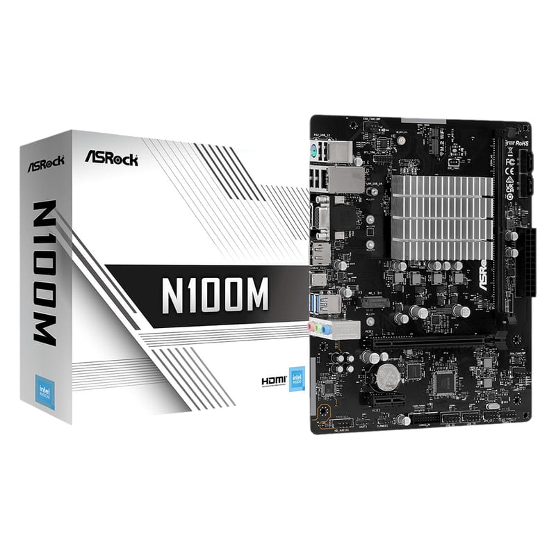 Материнська плата ASRock N100M