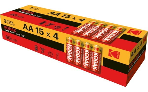 Батарейка Kodak Super Heavy Duty AA/R06 60шт/уп