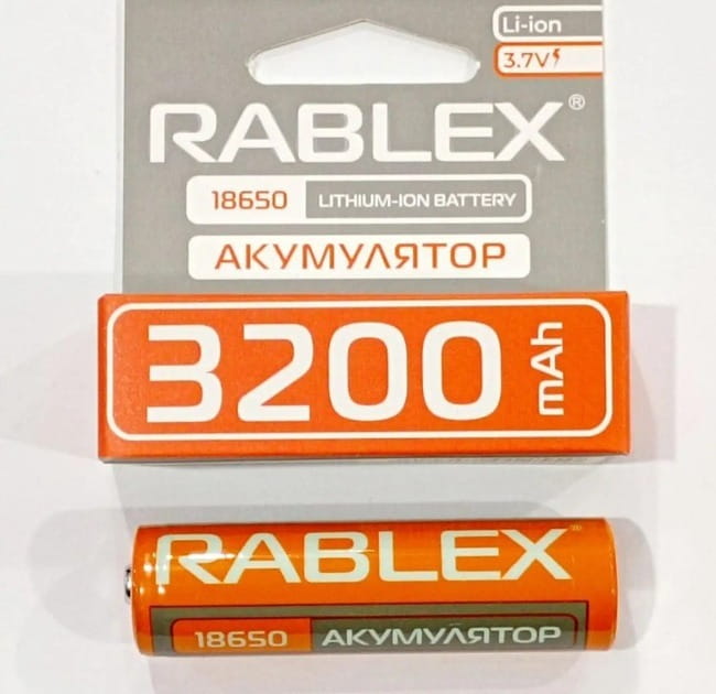 Аккумулятор Rablex 18650 Li-Ion 3200mAh