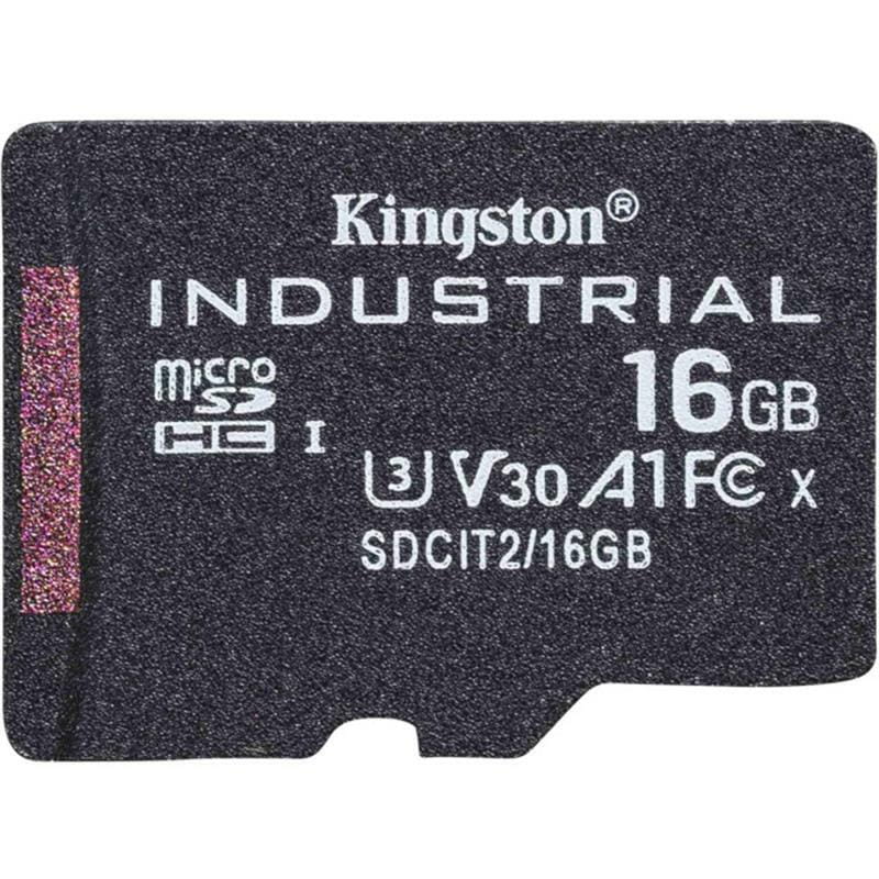 Карта пам`ятi MicroSDHC 16GB UHS-I/U3 Class 10 Kingston Industrial (SDCIT2/16GBSP)