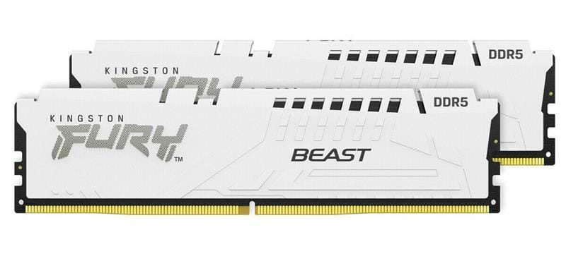 Модуль памяти DDR5 2х16GB/6400 Kingston Fury Beast White (KF564C32BWEK2-32)