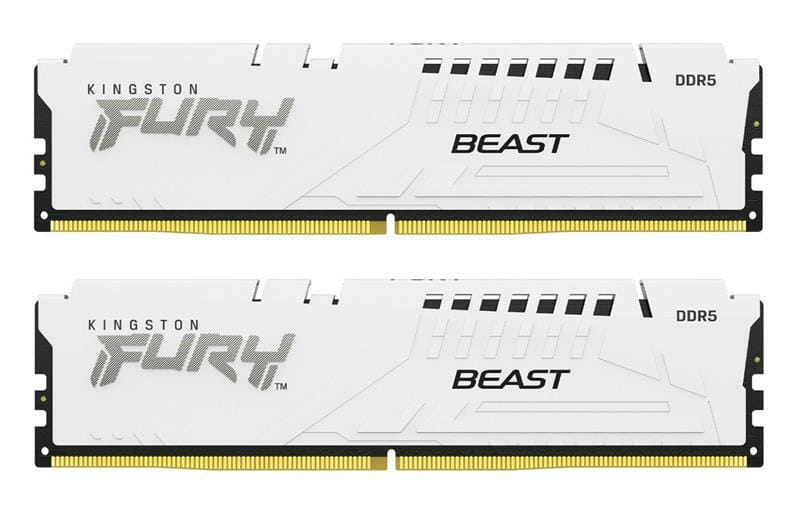 Модуль памяти DDR5 2х16GB/6400 Kingston Fury Beast White (KF564C32BWEK2-32)