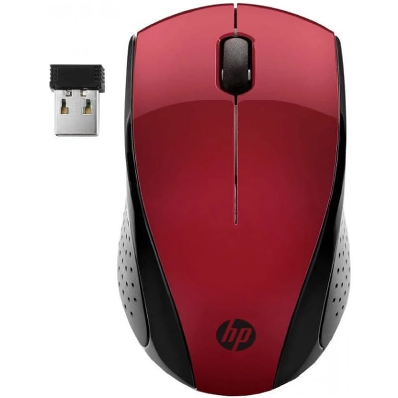 Мышь беспроводная HP 220 Red/Black (7KX10AA)