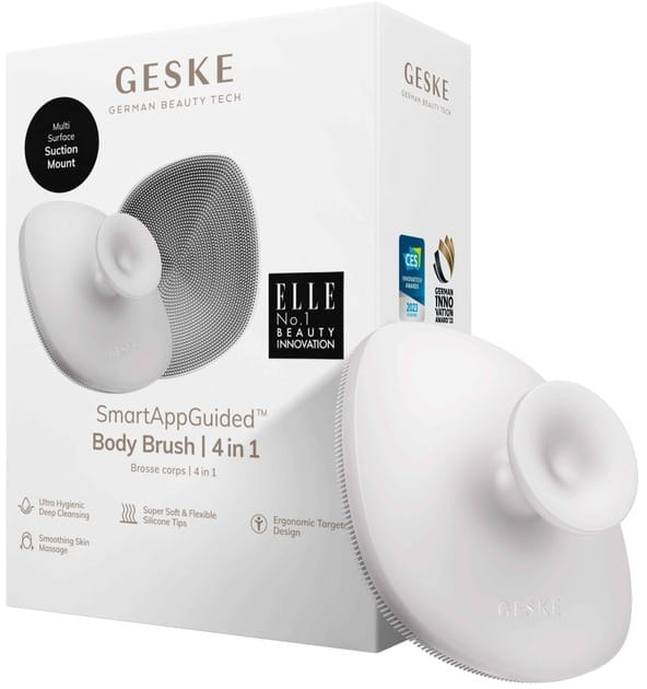 Щітка для тіла Geske Body Brush 4 в 1 White (GK000704WH01)